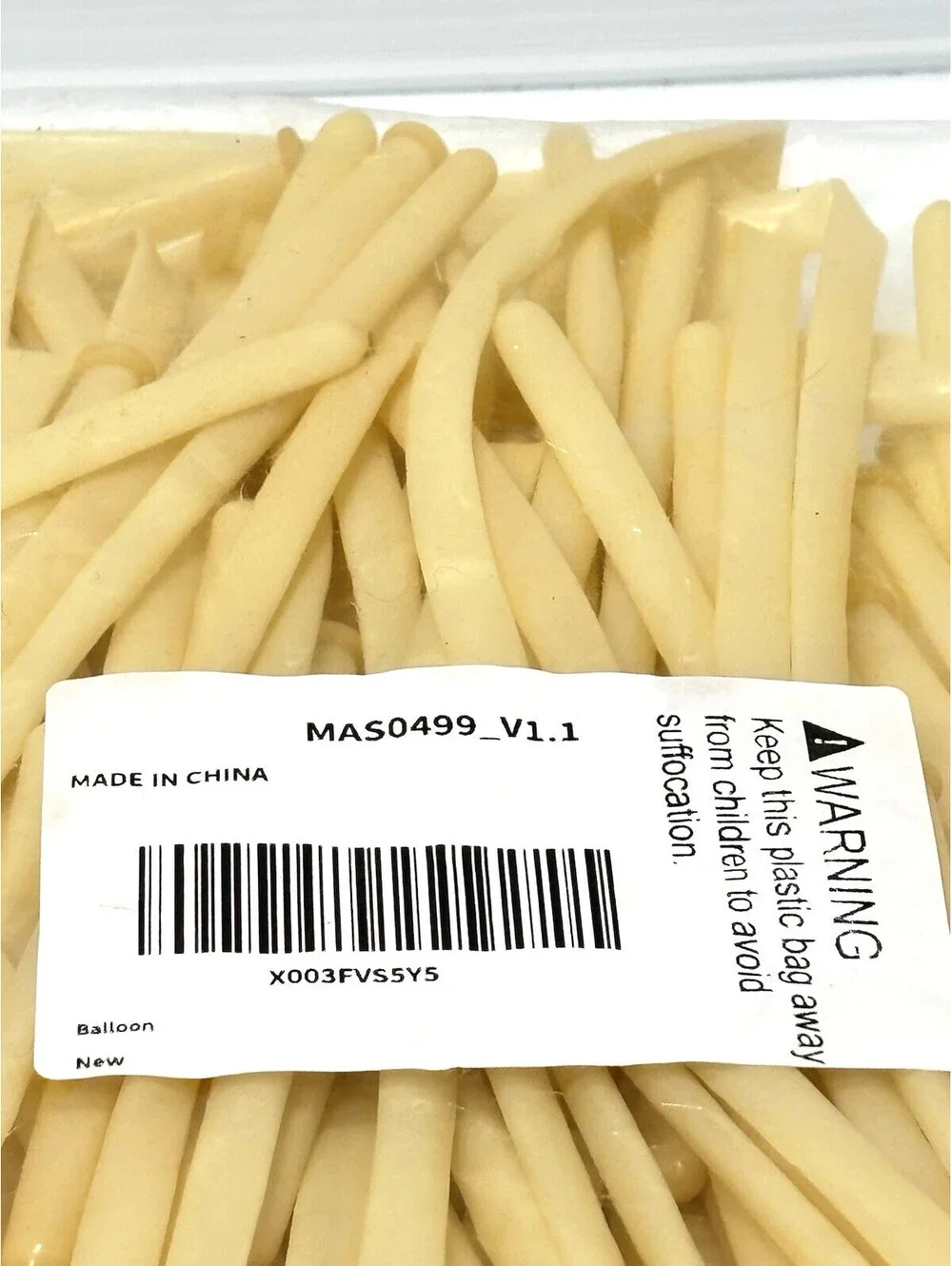 Long Twisting Balloons Latex Balloon Animals Modeling Bulk Pack Tan Beige MAS009